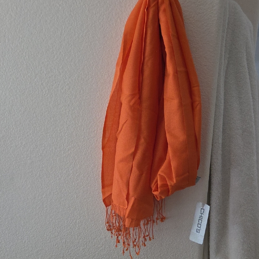 Chico's Bright Orange Wrap